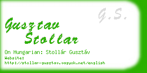 gusztav stollar business card